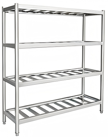 Grid Shelf Round Leg